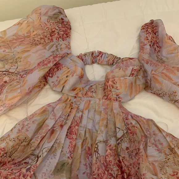 Zimmerman Wild Botanical open-back minidress - Picture 5 of 9